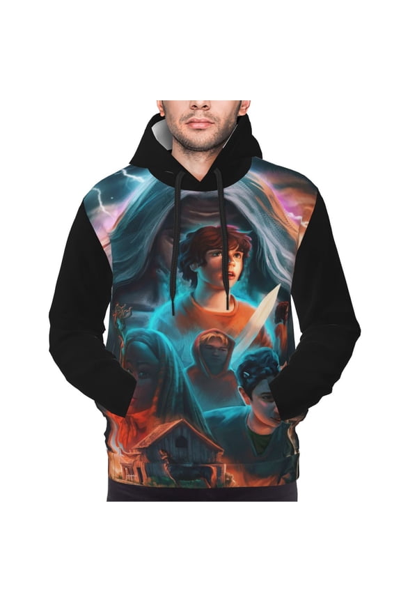 Unisex Percy Jack-so Pullover Hoodies 3D Print Novelty Sweatshirts Hoodie with Pocket for Men Women