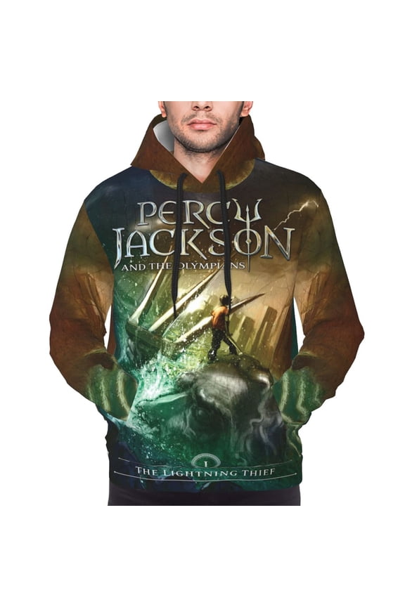 Unisex Percy Jack-so Pullover Hoodies 3D Print Novelty Sweatshirts Hoodie with Pocket for Men Women