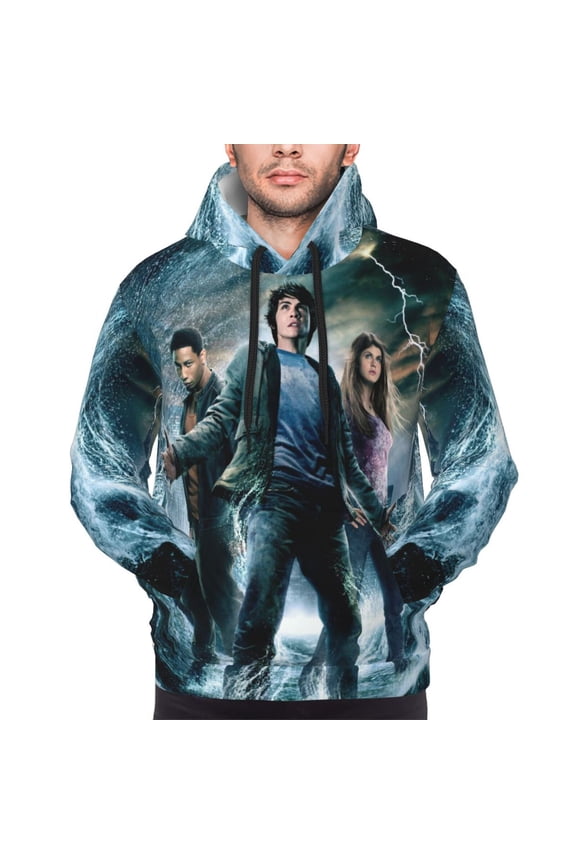 Unisex Percy Jack-so Pullover Hoodies 3D Print Novelty Sweatshirts Hoodie with Pocket for Men Women