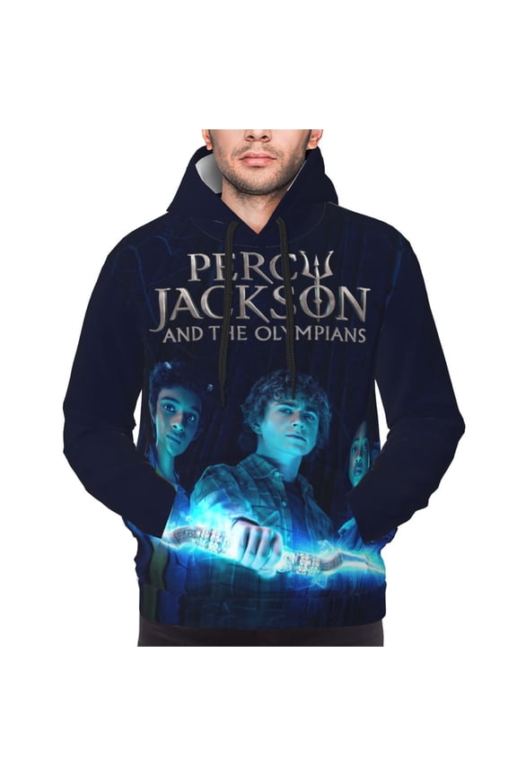 Unisex Percy Jack-so Pullover Hoodies 3D Print Novelty Sweatshirts Hoodie with Pocket for Men Women