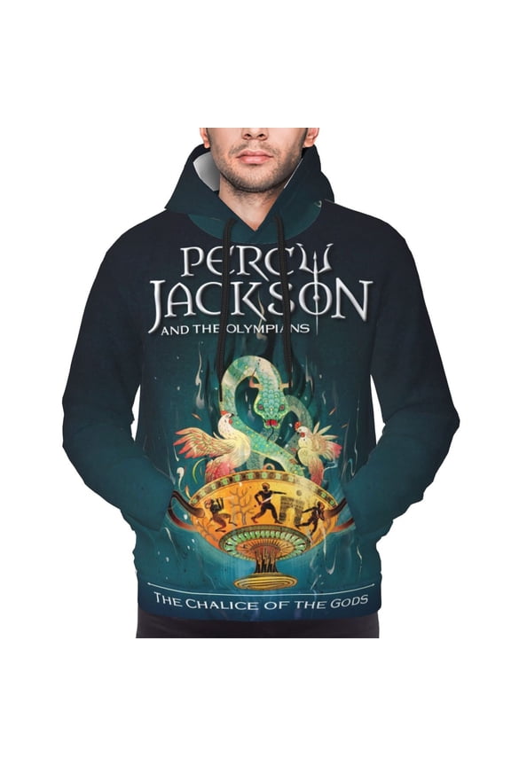 Unisex Percy Jack-so Pullover Hoodies 3D Print Novelty Sweatshirts Hoodie with Pocket for Men Women