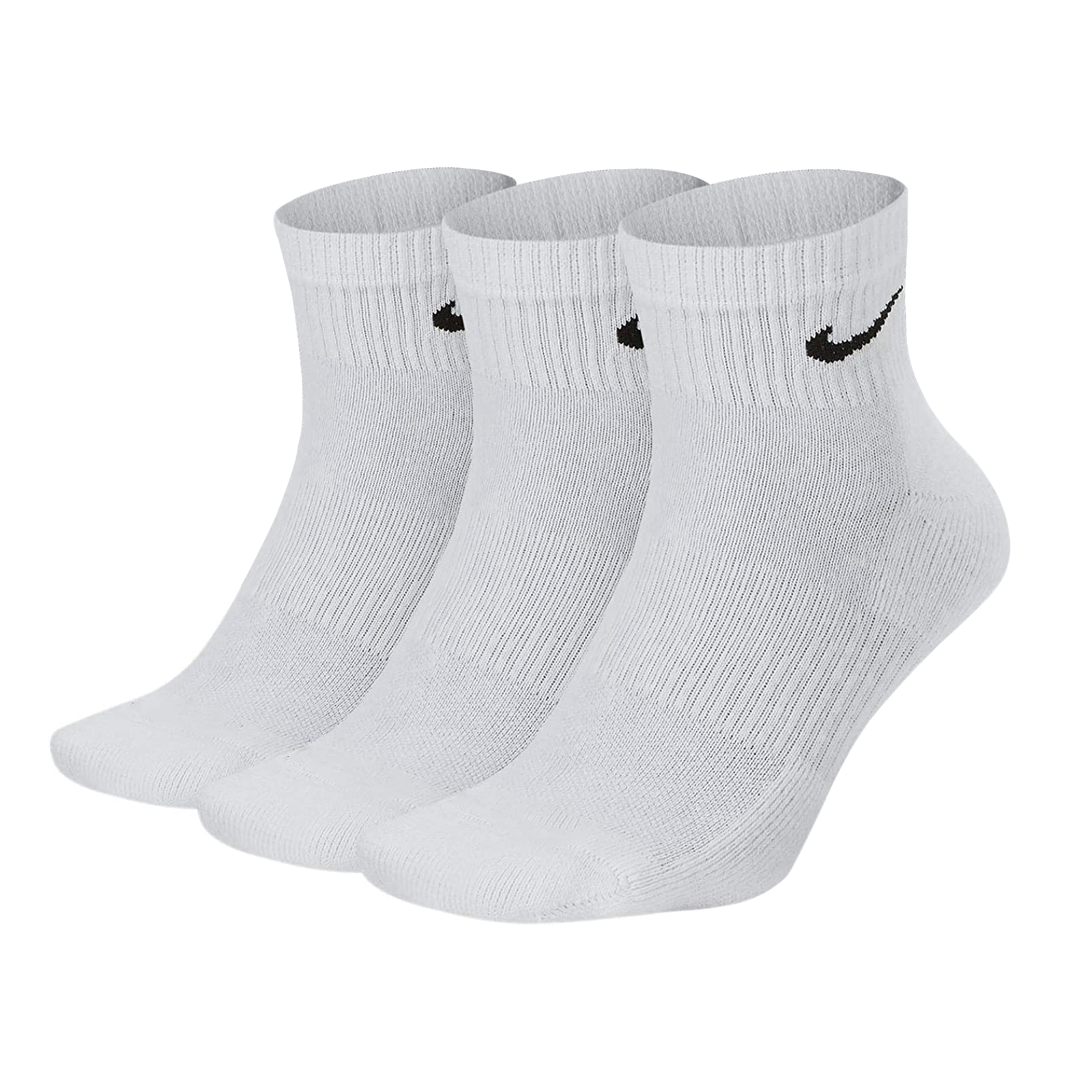 NIKE Unisex Performance Cushion Crew Socks with Band 6 Pairs, White ...