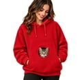 thumbnail image 1 of Unisex Pet Pouch Hoodie,Fall Soft Kangaroo Pullover Sweatshirt with Big Size Front Dog & Cat Carrier Hoodies, 1 of 4