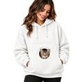 thumbnail image 1 of Unisex Pet Pouch Hoodie,Fall Soft Kangaroo Pullover Sweatshirt with Big Size Front Dog & Cat Carrier Hoodies, 1 of 4