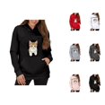 thumbnail image 1 of Unisex Pet Pouch Hoodie for Small Pets Fall Winter Long Sleeve Loose Pullover Sweatshirt with Pockets Dog Cat Carrier Hoodie, 1 of 9