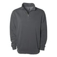 thumbnail image 1 of Independent Trading Co. PRM4600QZ 9oz. Unisex Midweight Pigment Dye Quarter Zip-Pigment Black-2X, 1 of 1