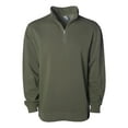thumbnail image 1 of Independent Trading Co. PRM4600QZ 9oz. Unisex Midweight Pigment Dye Quarter Zip-PIGMENT ARMY-S, 1 of 1