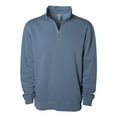thumbnail image 1 of Independent Trading Co. PRM4600QZ 9oz. Unisex Midweight Pigment Dye Quarter Zip-PIGMENT SLATE BLUE-3X, 1 of 1