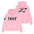 thumbnail image 1 of Unisex Pink "DOIT" Graphic Hoodie - K-Pop Stray Kids Style Sweatshirt, Soft Cotton Blend Pullover with Back Print, Streetwear Gift for Teens & Fans (S-XXL), 1 of 4