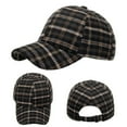 thumbnail image 1 of Unisex Plaid Print Baseball Cap, Thermal Lined Winter Snapback Hat with Breathable Mesh, Adjustable Warm Beanie for Sports, Beach and Hip Hop Fashion, 1 of 5
