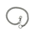 thumbnail image 1 of Unisex Plain Finish Stainless Steel Single-Row Pattern 22 in. Wallet Chain 60016, 1 of 1