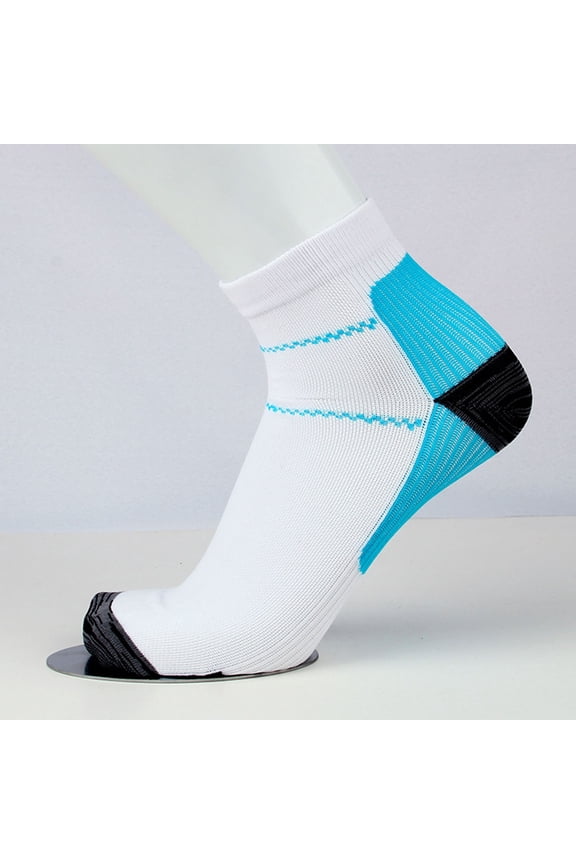 Unisex Plantar Fasciitis Compression Socks 5 Pairs Pack, Graduated Arch Support Pressure Running Socks for Men Women, Fatigue Relief Hosiery for Sports Workout Travel and Daily Standing