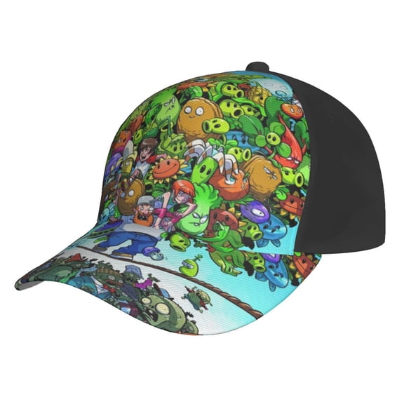 Unisex Plants vs Zombi-e Baseball Cap Adjustable Trucker Hat for Running Sports Hiking Camping