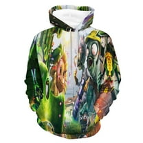 Unisex Plants vs Zombi-e Pullover Hoodies 3D Print Novelty Sweatshirts Hoodie with Pocket for Men Women