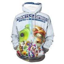 Unisex Plants vs Zombi-e Pullover Hoodies 3D Print Novelty Sweatshirts Hoodie with Pocket for Men Women