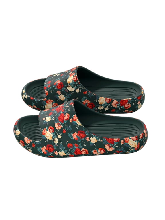 Unisex Platform Slide Sandals Non Slip House Slippers Indoor Outdoor Comfort Slides