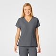 thumbnail image 1 of Unisex Pluse Size Flex-Back Stylized V-Neck Scrub Top, 1 of 6
