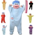 thumbnail image 1 of Unisex Plush Monster Onesie Pajamas, Ultra-Soft Flannel One-Piece Costume Loungewear, Onesie Pajamas Cozy Home Loungewear, 1 of 6