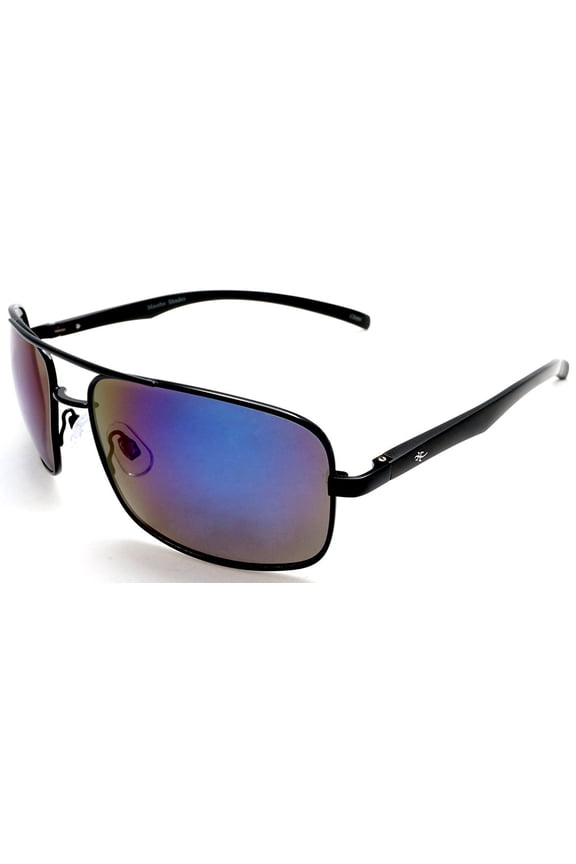 Unisex Polarized Navigator Pilot Military Sunglasses - Harrison Ford Style - Silver