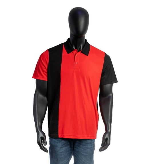 Unisex Polo Mirage – Colorful Contrast with Black Blocking