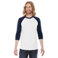 thumbnail image 1 of Unisex Poly-Cotton 3/4 Sleeve Raglan T-shirt, 1 of 1