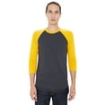 thumbnail image 1 of Unisex Poly-Cotton 3/4 Sleeve Raglan T-shirt, 1 of 1