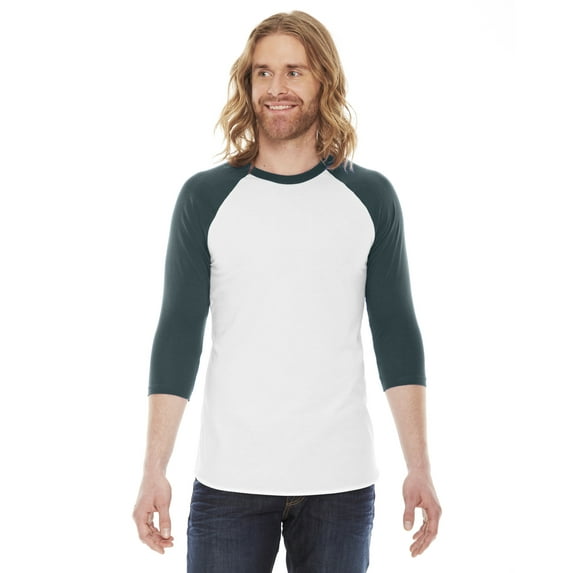 Unisex Poly-Cotton 3/4 Sleeve Raglan T-shirt