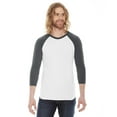 thumbnail image 1 of Unisex Poly-Cotton 3/4 Sleeve Raglan T-shirt, 1 of 1