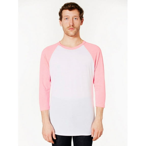 Unisex Poly-Cotton 3/4 Sleeve Raglan T-shirt