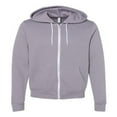thumbnail image 1 of Unisex Poly-Cotton Fleece Full-Zip Hooded Sweatshirt - STORM - M, 1 of 5