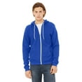 thumbnail image 1 of Unisex Poly-Cotton Fleece Full-Zip Hooded Sweatshirt - TRUE ROYAL - 2XL, 1 of 5