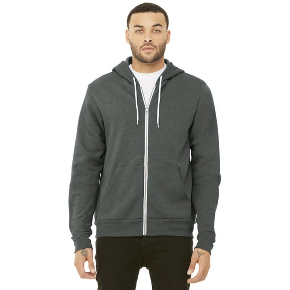 Unisex Poly-Cotton Fleece Full-Zip Hoodie