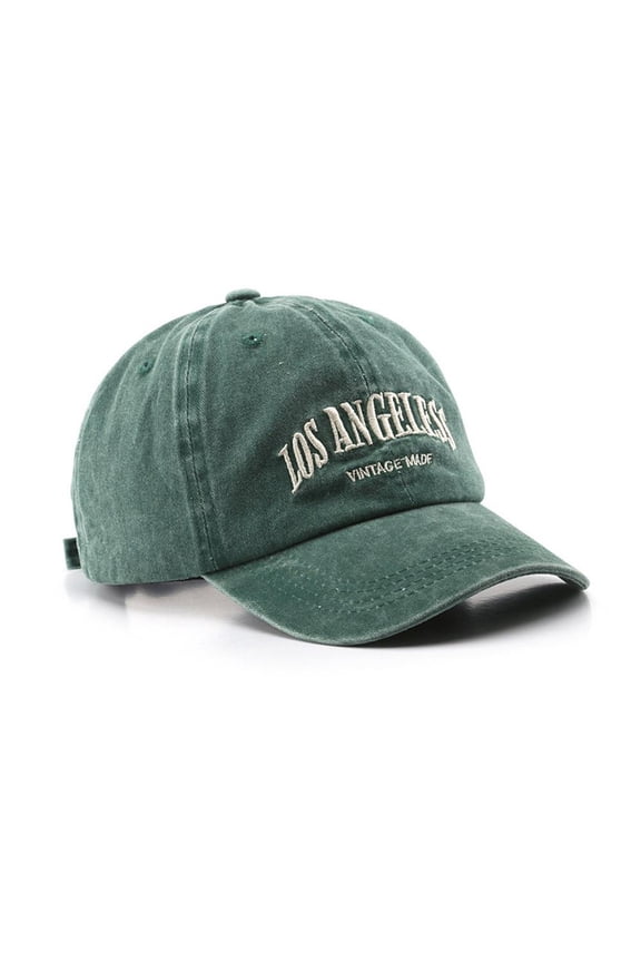 Unisex Polyester Retro Letter Embroidered Baseball Hat for Outdoor Sunscreen, Comfortable and Face-Lifting
