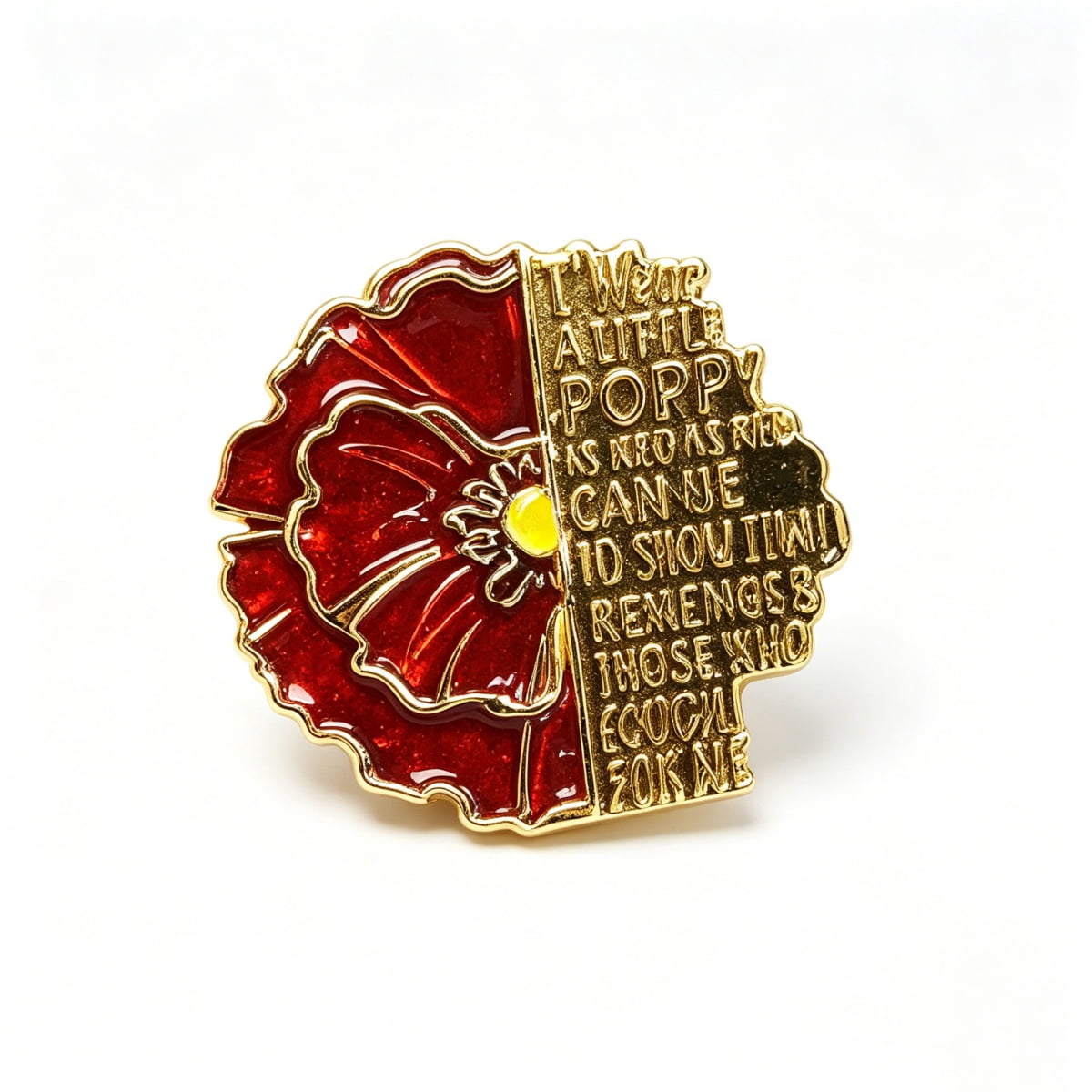 Remembrance Day Poppy Pin