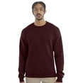 thumbnail image 1 of Unisex Powerblend Crewneck Long Sleeve Sweatshirt, 50/25/25 Cotton/Polyester/Recycled Polyester Fleece Winter Sweater (Maroon , L), 1 of 8