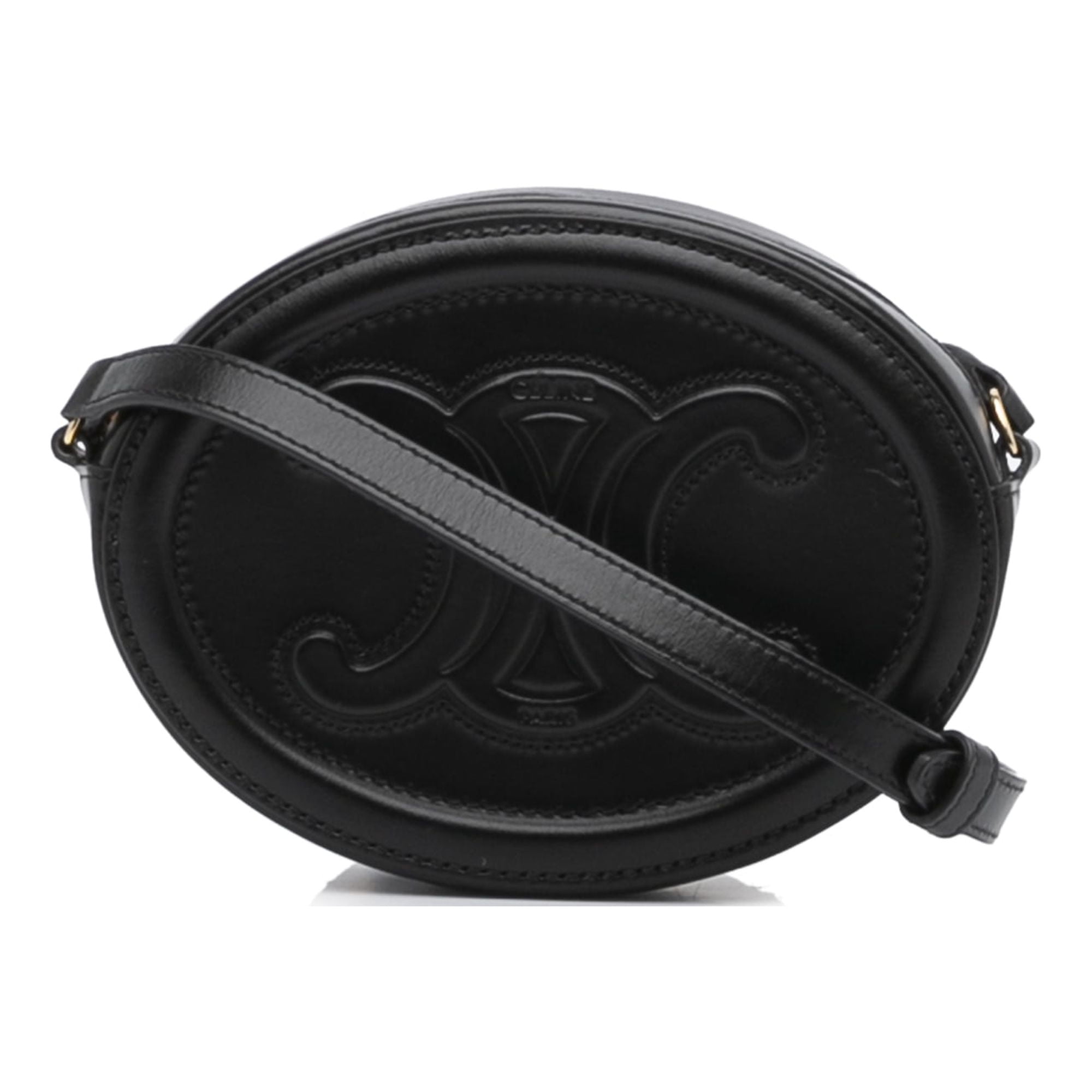 Unisex PreOwned Authenticated Celine Triomphe Oval Crossbody Calf