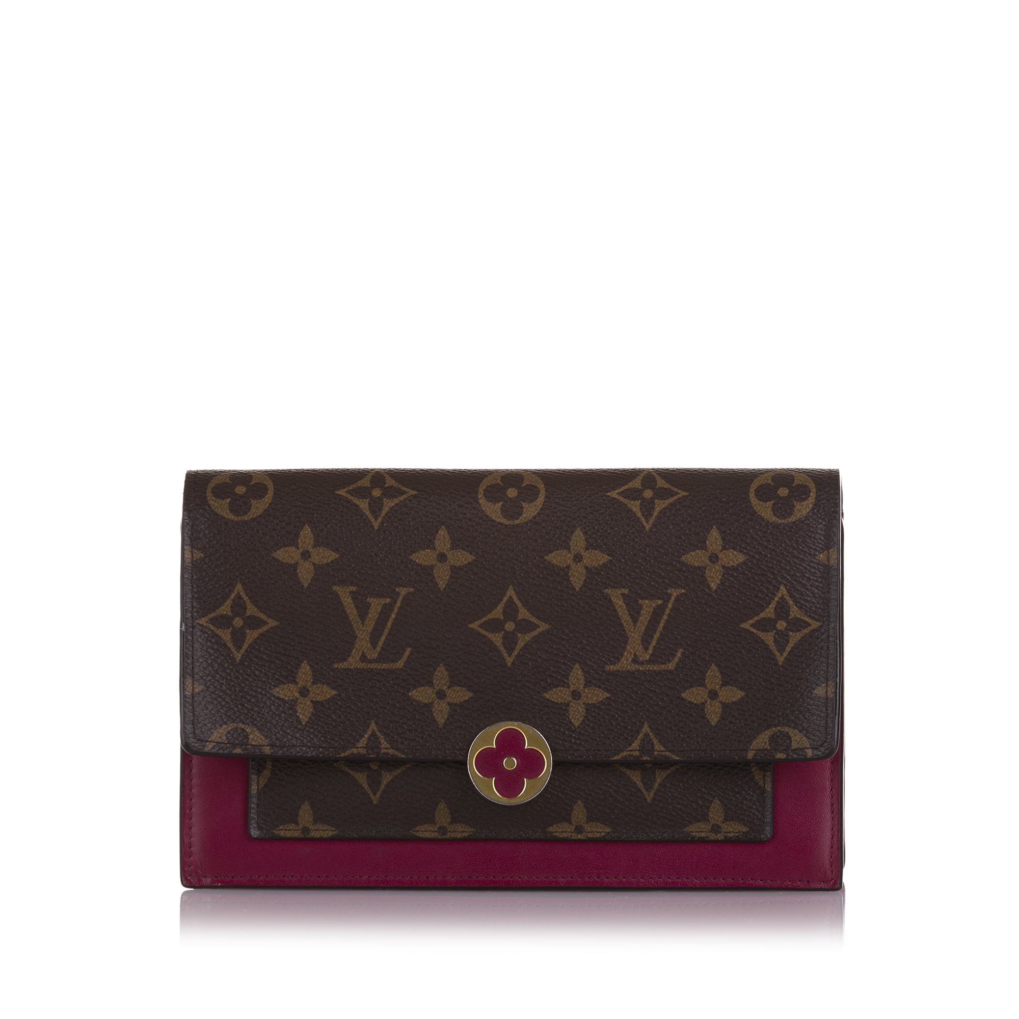 Louis Vuitton - Authenticated Handbag - Leather Burgundy Plain for Women, Good Condition
