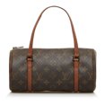 thumbnail image 1 of Unisex Pre-Owned Authenticated Louis Vuitton Monogram Papillon 26 Canvas Brown Handbag Top HandleBag, 1 of 12