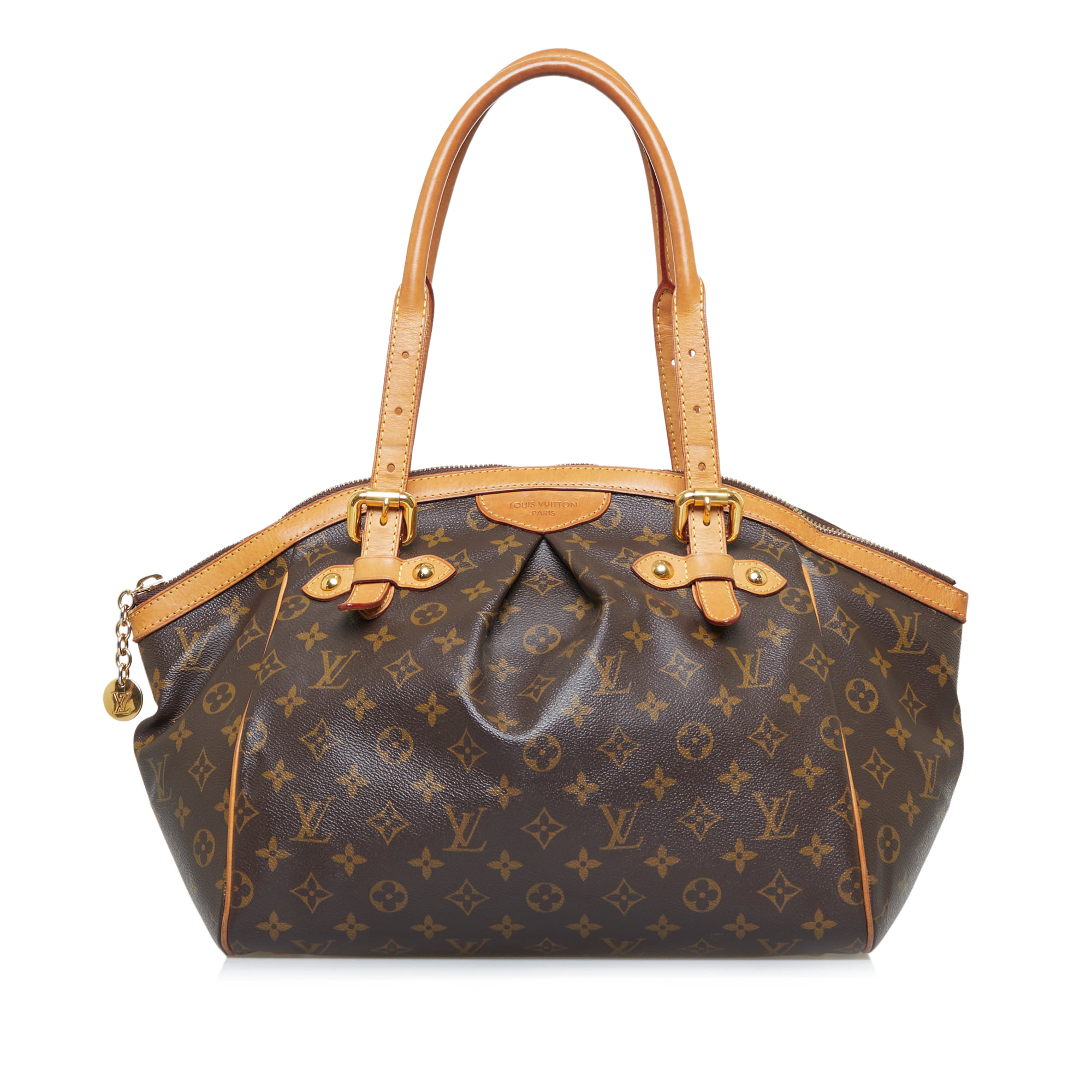 Unisex Pre-Owned Authenticated Louis Vuitton Monogram Tivoli GM Canvas  Brown Shoulder Bag 