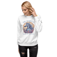 thumbnail image 1 of Unisex Premium Sweatshirt 100 Magical Days Of School Cute Unicorn Kid (White, L), 1 of 6