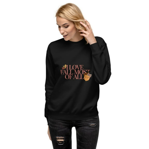 Unisex Premium Sweatshirt (Black, S)
