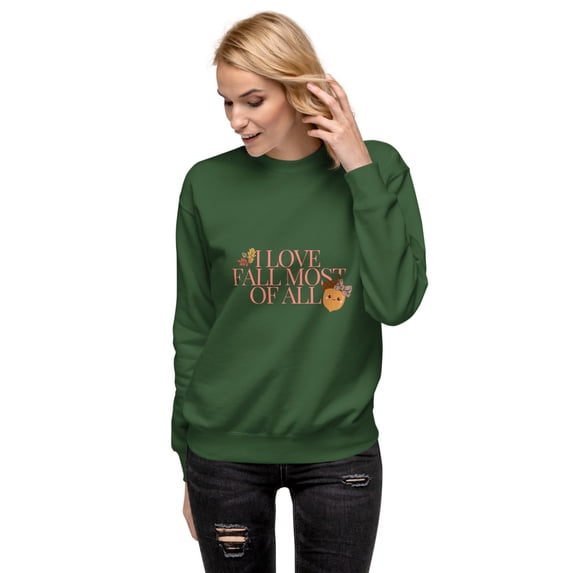 Unisex Premium Sweatshirt (Forest Green, XL)