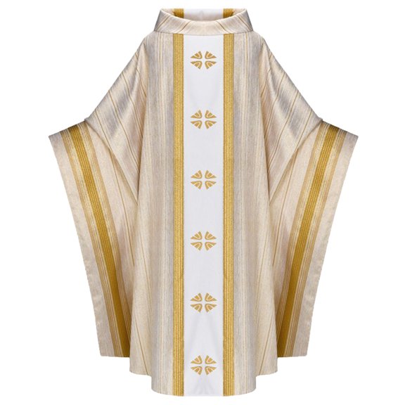 Unisex Priests Celebrant Chasuble Catholic Church Father Mass Vestments Robe Cosplay Costume