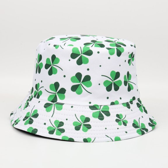 Unisex Print Double-Side-Wear Reversible Bucket Hat