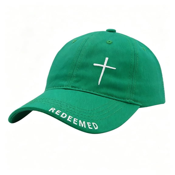 Unisex Printed Letter Arch Visor Hat for Casual Everyday Style Trucker Style Baseball Cap with Alphabet Design Green L