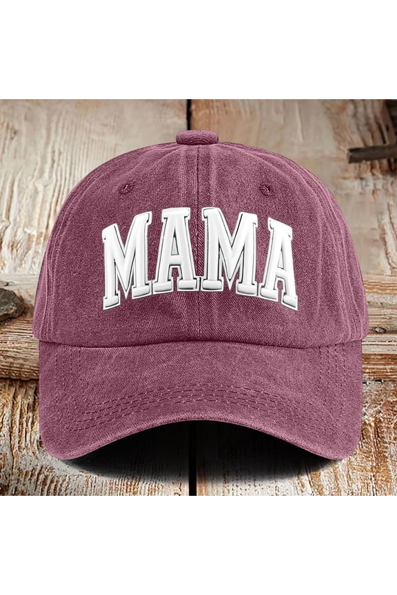 Unisex Printed Washed Cotton Baseball Cap Vintage Distressed Soft Top Hat, Adjustable Casual Outdoor Sports Sun Visor Breathable Headwear for Vacations