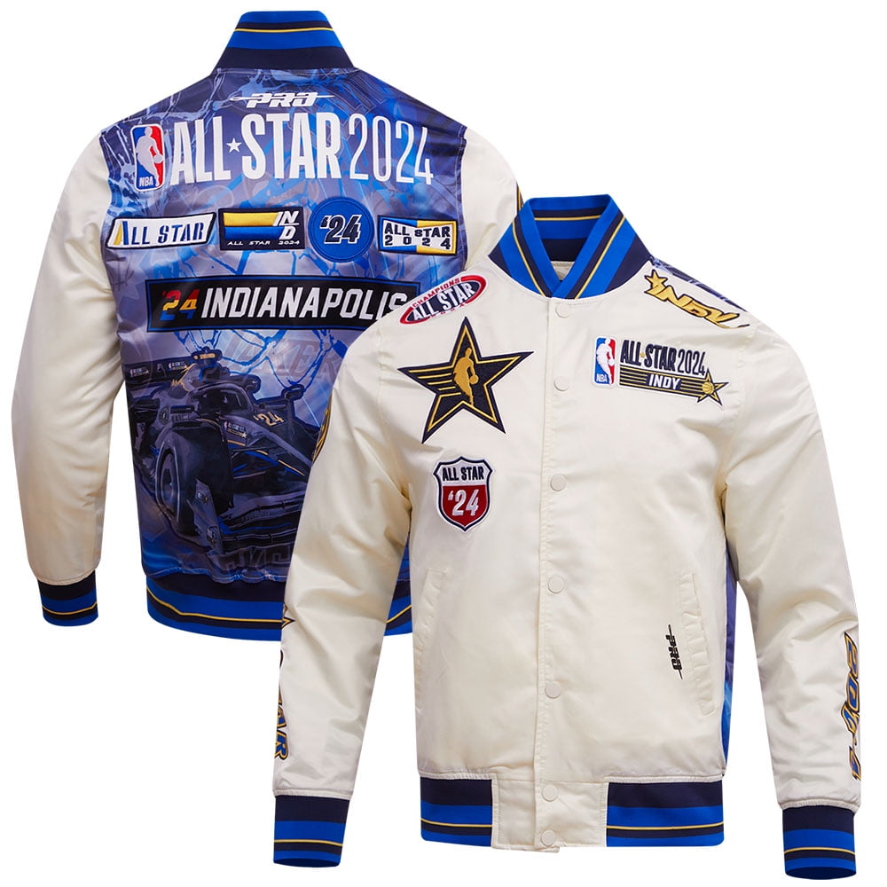 Unisex Pro Standard Cream 2025 NBA AllStar Game Satin FullSnap Jacket
