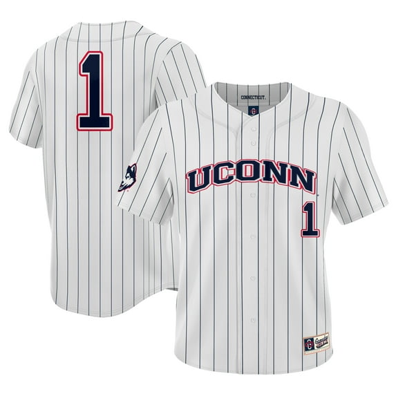 Youth ProSphere #1 White UConn Huskies Baseball Jersey