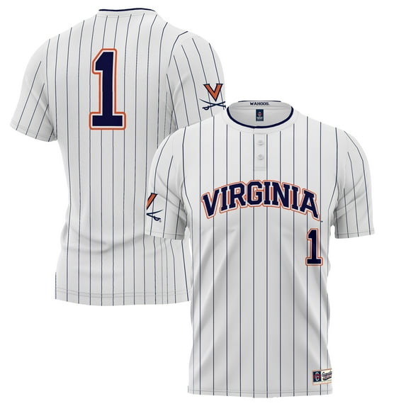 Unisex ProSphere #1 White Virginia Cavaliers Softball Jersey