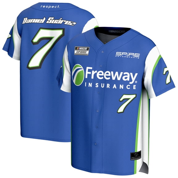 Unisex ProSphere Blue Daniel Suarez Freeway Insurance Baseball Fashion Jersey
